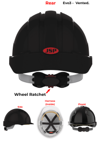JSP Evo 3 Personalised Safety Helmet - Wheel Ratchet