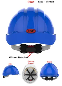 JSP Evo 3 Personalised Safety Helmet - Wheel Ratchet