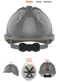 JSP Evo 3 Personalised Safety Helmet - Wheel Ratchet