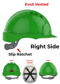 JSP Evo3 Safety Helmet - Slip Ratchet