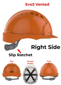 JSP Evo3 Safety Helmet - Slip Ratchet