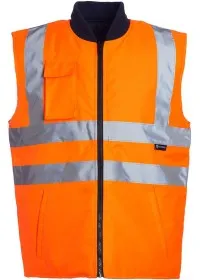 Orange Hi Vis Reversible Bodywarmer Blackrock 80006