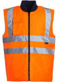 Orange Hi Vis Reversible Bodywarmer Blackrock 80006