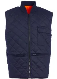 Orange Hi Vis Reversible Bodywarmer Blackrock 80006 Reversed Front