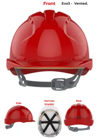 JSP Evo3 Safety Helmet - Slip Ratchet