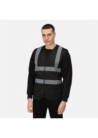 Black Hi Vis vest Regatta TRS198