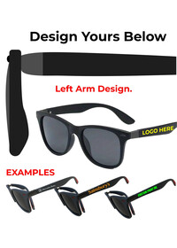 Custom Printed Sunglasses Black/Black