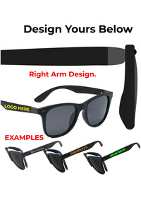 Custom Printed Sunglasses Black/Black