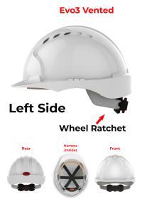 JSP Evo 3 Personalised Safety Helmet - Wheel Ratchet