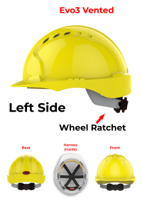JSP Evo 3 Personalised Safety Helmet - Wheel Ratchet