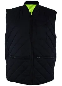 Yellow Hi Vis Reversible Bodywarmer Blackrock 80005 Reversed