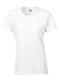 White Heavy Cotton Women's T Shirt Gildan GD006