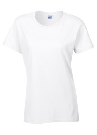 White Heavy Cotton Women's T Shirt Gildan GD006