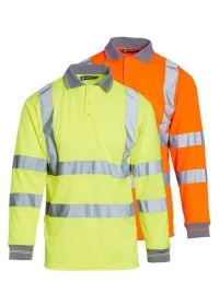 Hi Vis Polo Shirt Long Sleeves