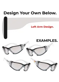 Mirror Custom Printed Safety Glasses PS32 Designer.
