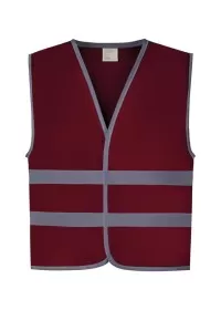 Kids Hivis Vests Maroon