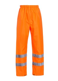 Hi Vis Orange Waterproof Overtrousers