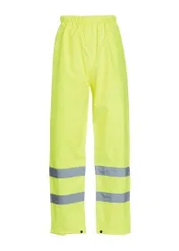 Hi Vis Waterproof Overtrousers Yellow