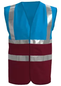 Sapphire & Maroon Hi Vis Vest