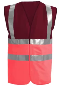 Pink & Maroon Hi Vis Vest