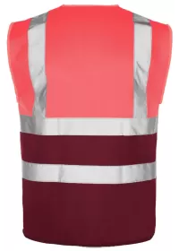 Pink & Maroon Hi Vis Vest