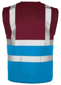 Sapphire & Maroon Hi Vis Vest