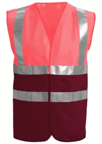 Pink & Maroon Hi Vis Vest