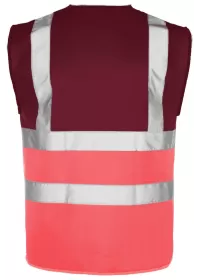 Pink & Maroon Hi Vis Vest