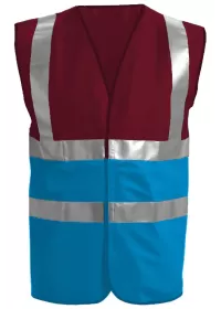 Sapphire & Maroon Hi Vis Vest