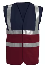 Navy Top/ Maroon Bottom