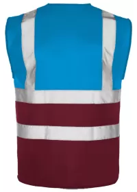 Sapphire & Maroon Hi Vis Vest