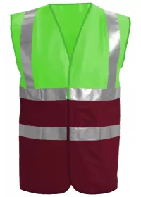 Lime/Maroon