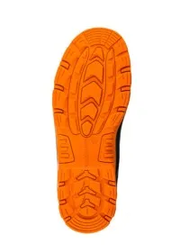 Buckbootz Black Orange Hi Vis Safety Boot BVIZ1