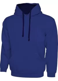 Custom Embroidered UC507 Contrast Hooded Sweatshirt