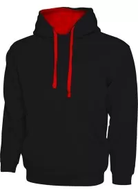 Custom Embroidered UC507 Contrast Hooded Sweatshirt
