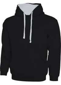 Custom Embroidered UC507 Contrast Hooded Sweatshirt
