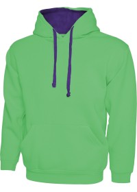 Custom Embroidered UC507 Contrast Hooded Sweatshirt