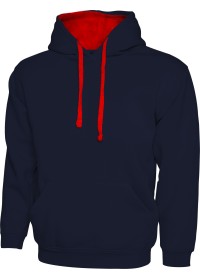 Custom Embroidered UC507 Contrast Hooded Sweatshirt