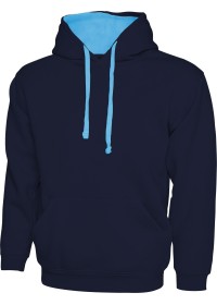 Custom Embroidered UC507 Contrast Hooded Sweatshirt