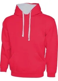 Custom Embroidered UC507 Contrast Hooded Sweatshirt