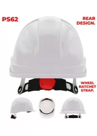 PS62 Portwest Wheel Ratchet Vented Safety Helmet