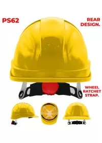 PS62 Portwest Wheel Ratchet Vented Safety Helmet