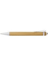 Custom printed Bamboo Pen With Yellow Nib & Clip