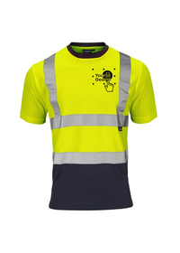 Yellow and Blue hi vis tee shirt
