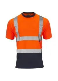 Orange and Blue Hi Vis Tee shirt