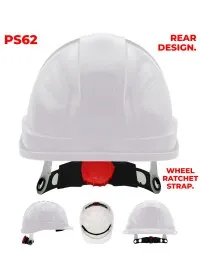 PS62 Portwest Wheel Ratchet Vented Safety Helmet