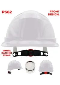 PS62 Portwest Wheel Ratchet Vented Safety Helmet