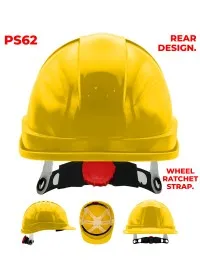 PS62 Portwest Wheel Ratchet Vented Safety Helmet