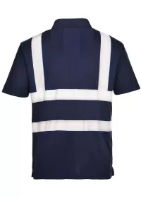 Navy Blue Hi Vis polo shirt Portwest F477
