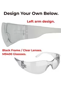 Custom Printed JSP ASA718 Anti-Scratch Safety Glasses Clear